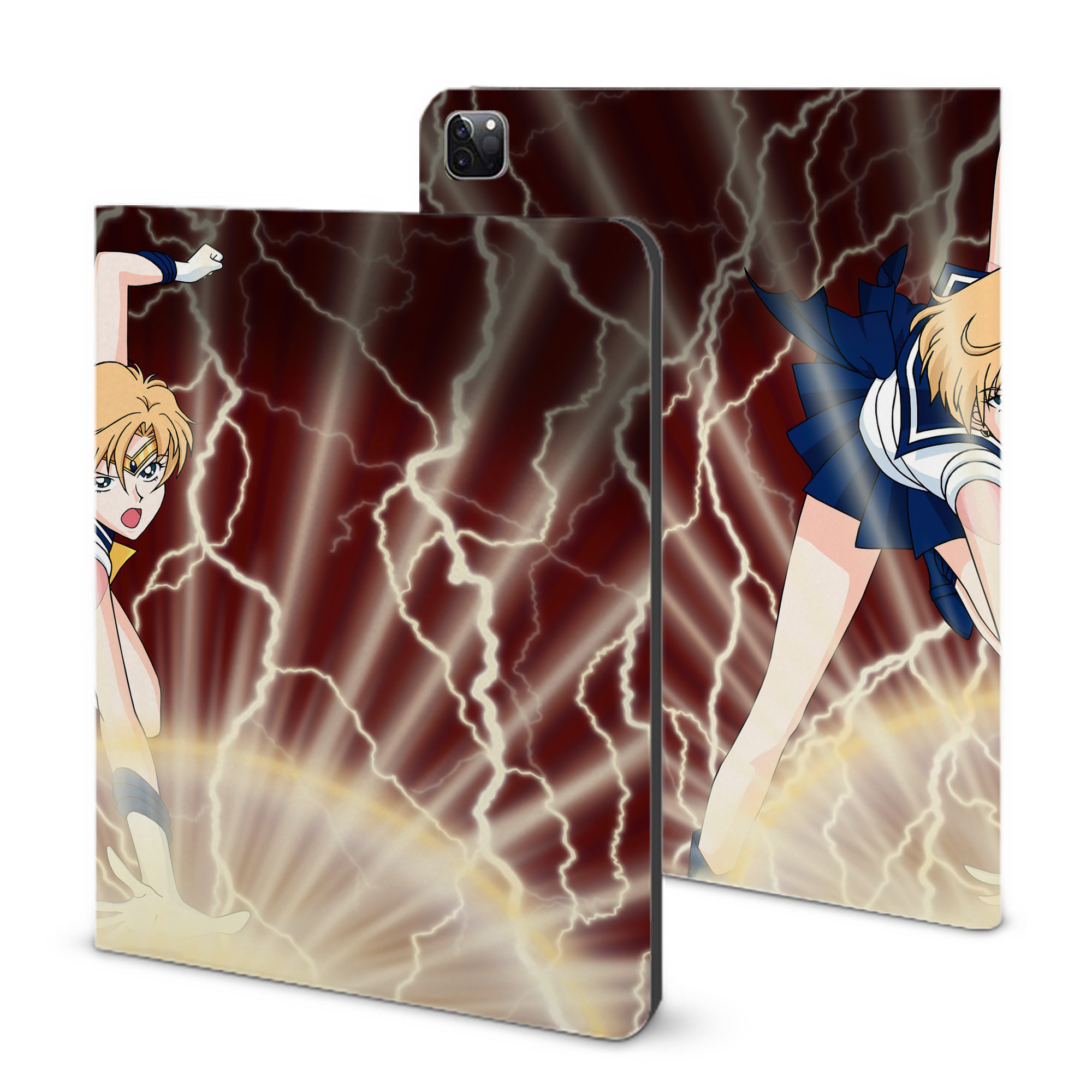 （画像用） 美少女戦士セーラームーン Sailor Moon IPad ケース ブック型 PUレザー TPU 耐衝撃 軽量 薄型 ペン収納なし 全面保護 IPad 各モデル対応